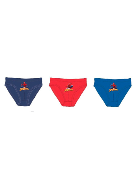 Slip pack 3 unidades spiderman 