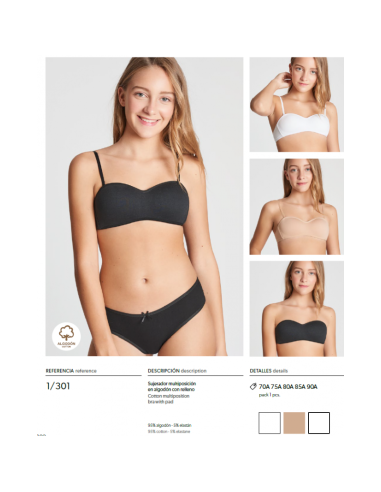 Sujetador de niña básico sin tirantes [product.brand] 1 - Ropa para Bebé | dyley | 