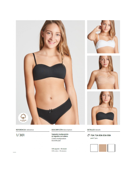 Sujetador de niña básico sin tirantes [product.brand] 1 - Ropa para Bebé | dyley | 