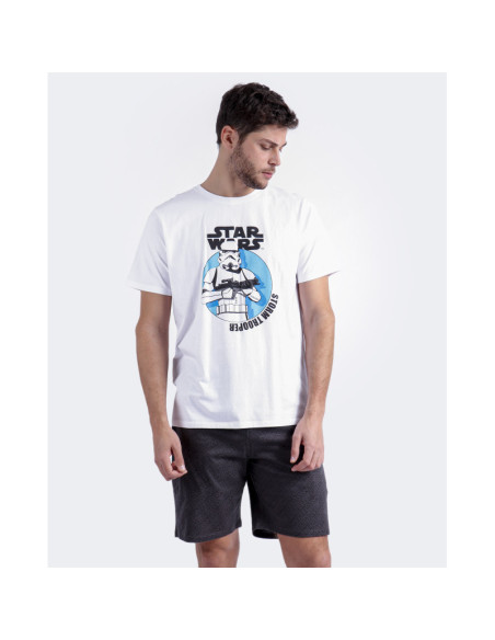 Pijama manga corta star wars hombre 