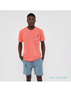 Pijama manga corta hombre 