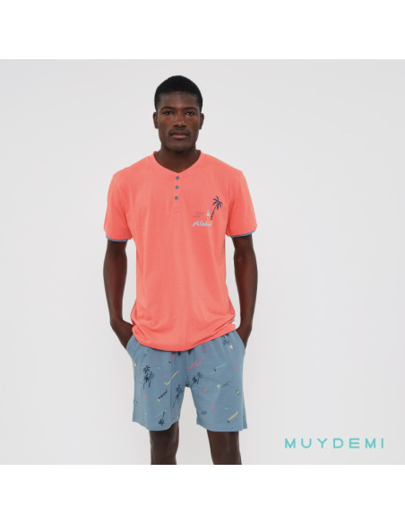 Pijama manga corta hombre 