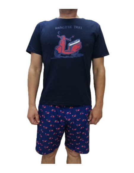 Pijama manga corta taxi hombre 