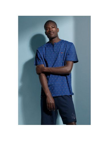 Pijama manga corta miro hombre 