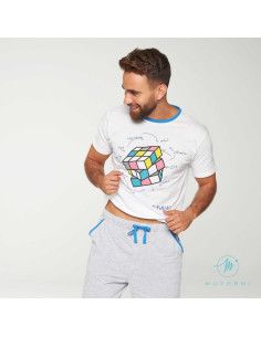 Pijama manga corta verano hombre  2