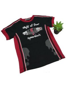 Camiseta manga corta calavera niño 