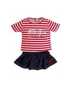Conjunto blusa y falda bebé niña  2