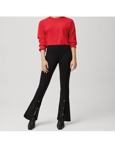 Pantalones leggin campana negro 