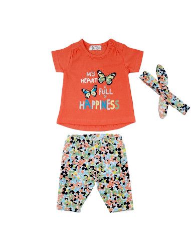 Conjunto de leggins y cinta niña 