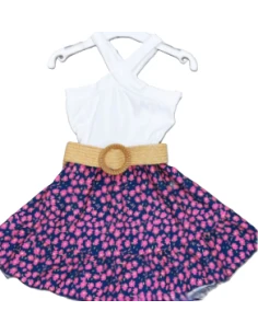 Vestido verano cinturón niña 