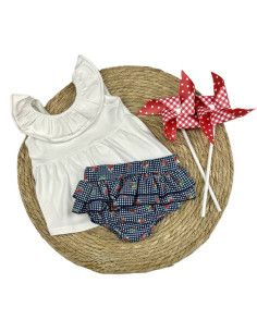 Conjunto florecitas verano para bebé niña 