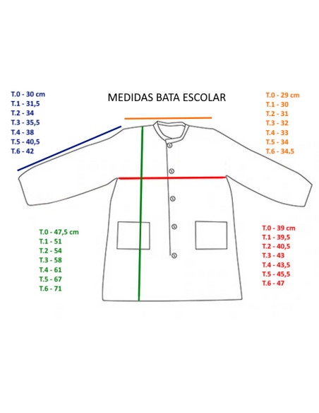 Bata de cole con bordados 