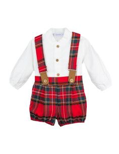 Conjunto pololo tirantes cuadros bebé [product.brand] 1 - Ropa para Bebé | dyley | 