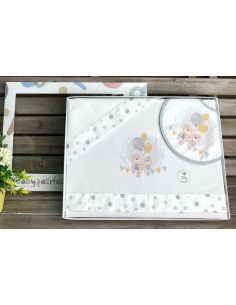 Tríptico mini cuna con babero  2