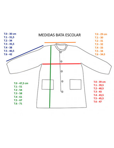 Bata de cole con bordados 