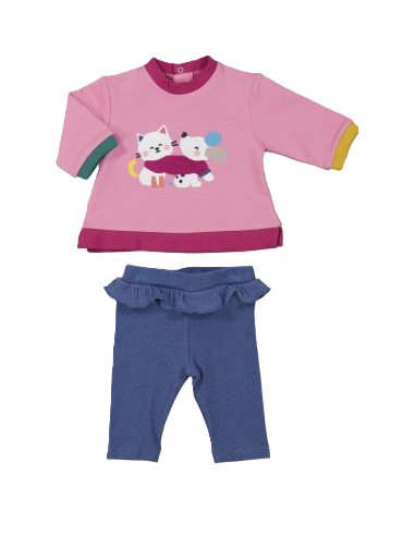 Conjunto dos piezas bebé niña 