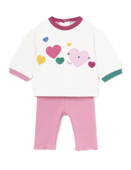 Conjunto dos piezas bebé niña 