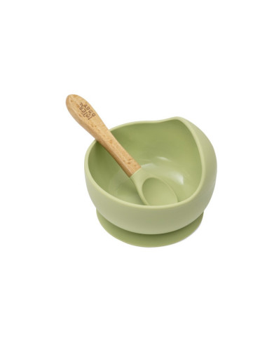 Cuenco silicona con cuchara 