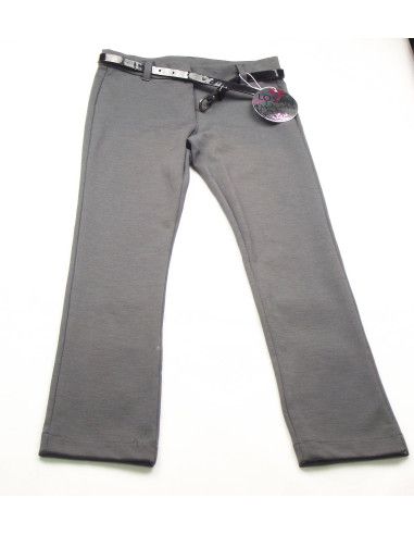 Pantalón largo con cinturón niña 