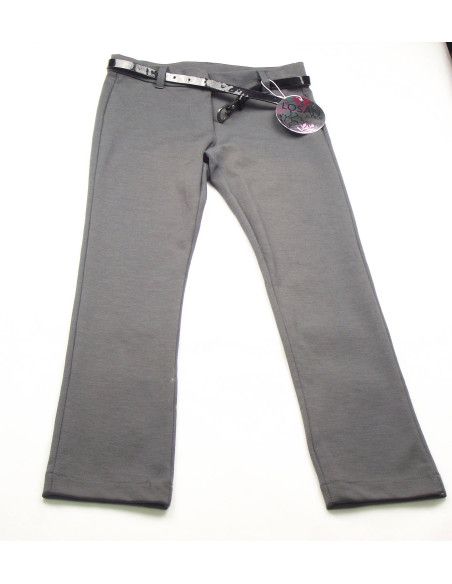 Pantalón largo con cinturón niña 