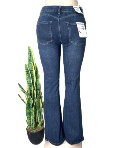 Pantalones tejano campana mujer 