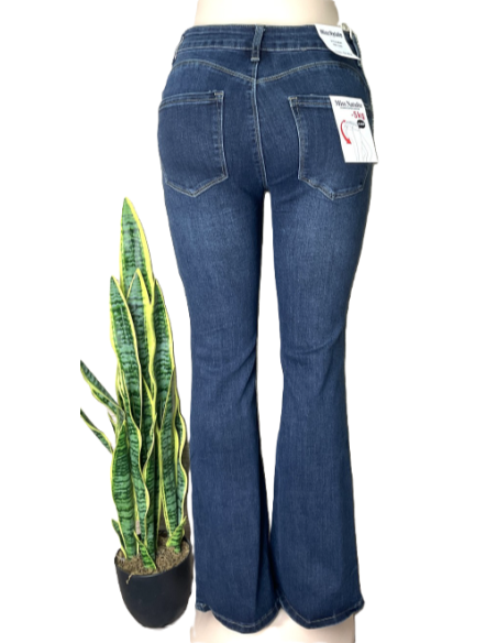 Pantalones tejano campana mujer 