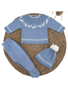 Conjunto bebé lana  2