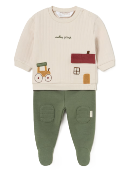 Conjunto polaina 2 piezas bebé niño 