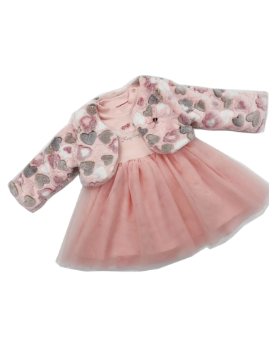 Chaqueta corazones bebé niña 