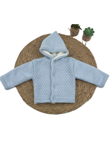 Chaqueta con capucha bebé 