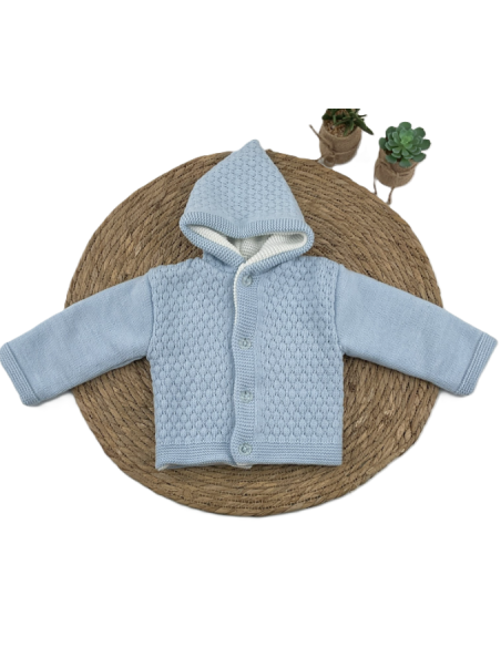 Chaqueta con capucha bebé 