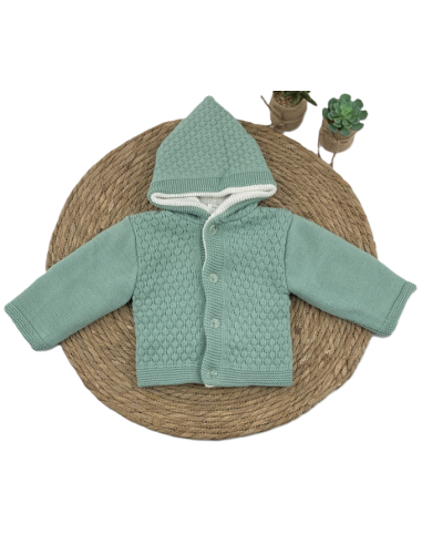 Chaqueta con capucha bebé 