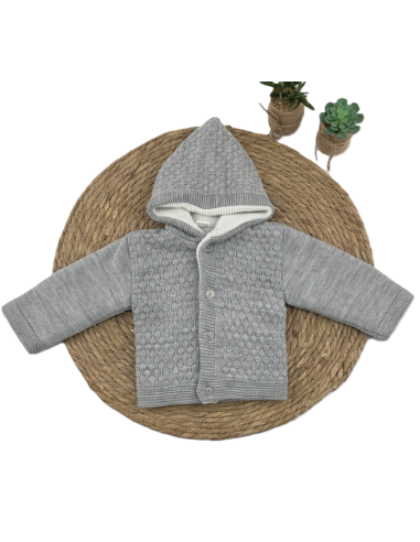 Chaqueta con capucha bebé 