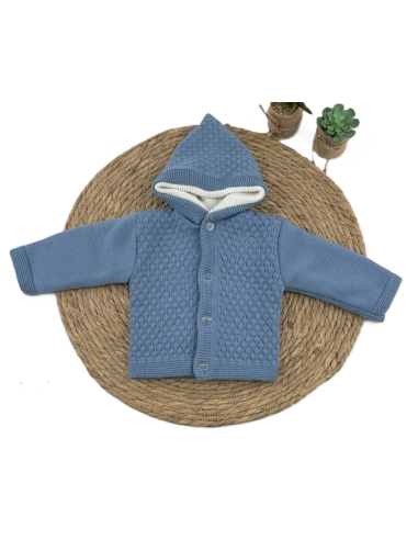 Chaqueta con capucha bebé 