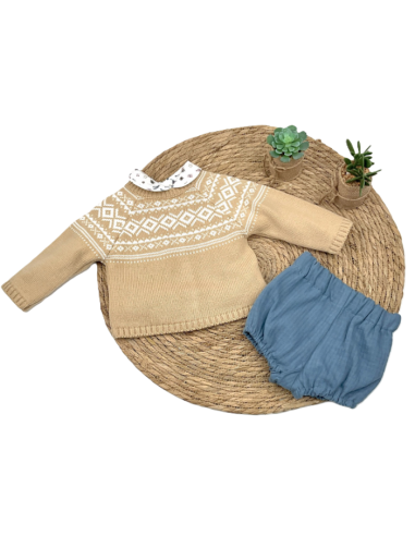Conjunto de punto para bebé niño 