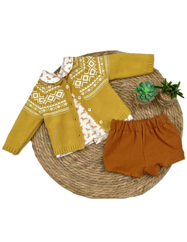 Conjunto 3 piezas de punto bebé niño [product.brand] 2 - Ropa para Bebé | dyley | 