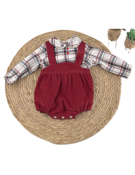 Conjunto pololo manga larga tirantes bebé niño [product.brand] 2 - Ropa para Bebé | dyley | 