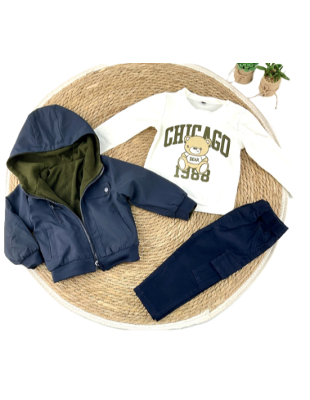 Conjunto 3 piezas bebé niño 