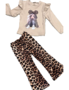 Conjunto dos piezas leopardo niña 