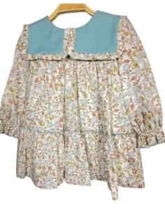 Vestido infantil floreado niña 