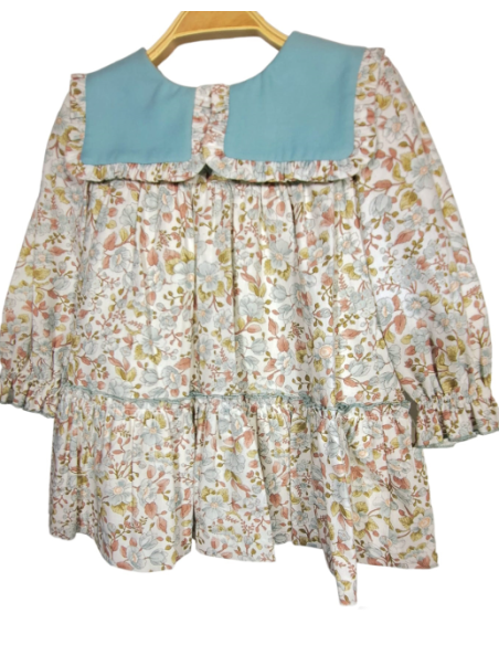 Vestido infantil floreado niña 