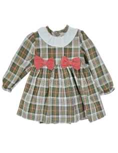 Vestido infantil cuadros niña 