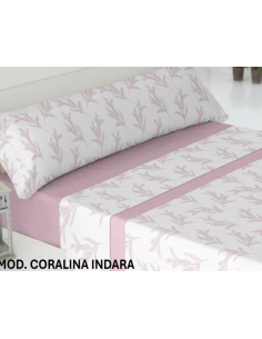 Juego sabanas coralina Modelo INDARA 