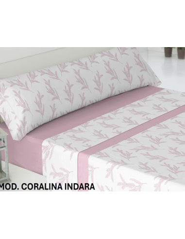 Juego sabanas coralina Modelo INDARA 