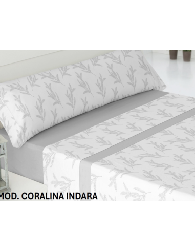 Juego sabanas coralina Modelo INDARA 