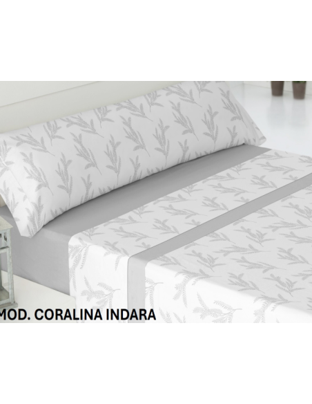 Juego sabanas coralina Modelo INDARA 