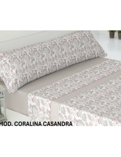 Juego sabanas coralina Modelo CASANDRA 