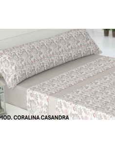 Juego sabanas coralina Modelo CASANDRA 