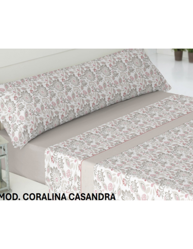 Juego sabanas coralina Modelo CASANDRA 