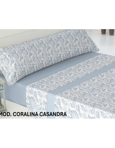 Juego sabanas coralina Modelo CASANDRA 